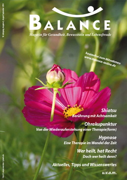 August/2014-Ausgabe der Zeitschrift Balance